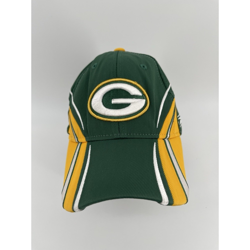 Green Bay Packers‎ Reebok NFL Sideline Hat Cap Green Yellow OSFA